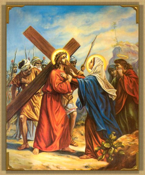 fourth station of the cross image